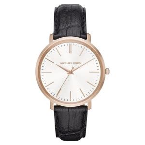 michael kors women's mk2472 jaryn black leather watch|Michael Kors Jaryn White Dial Ladies Watch MK2472.